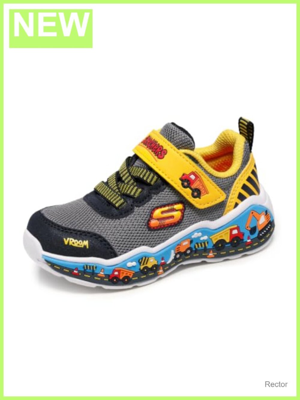 Boys Sneakers Adaptive Closure Stretch Laces Adjustable Strap